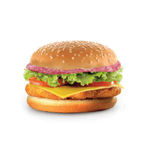 Salami Chicken Burger